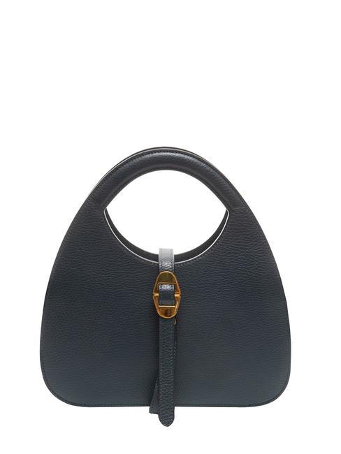 COCCINELLE COSIMA Bolso de piel martillada azul medianoche - Bolsos Mujer