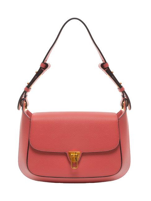 COCCINELLE CRISTHY Bolso bandolera de piel martillada arándanos - Bolsos Mujer