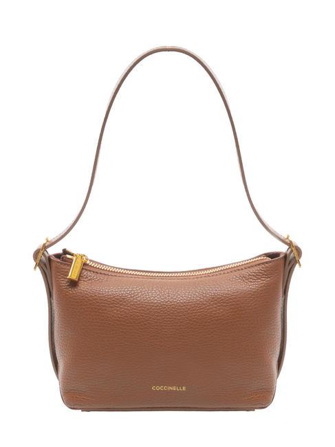 COCCINELLE CHERRY Mini bolso bandolera de piel martillada BRULE - Bolsos Mujer