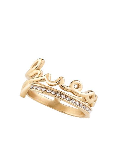 GUESS SAY MY NAME Anillo con circonitas oro amarillo - Anillos