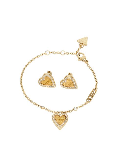 GUESS LOVE ME TENDER Pulsera y pendientes oro amarillo - Pulseras