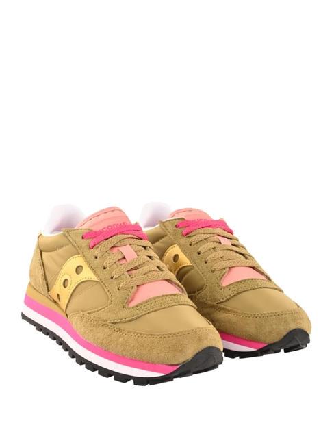 SAUCONY JAZZ TRIPLE Zapatillas aceitunas/oro - Zapatos Mujer