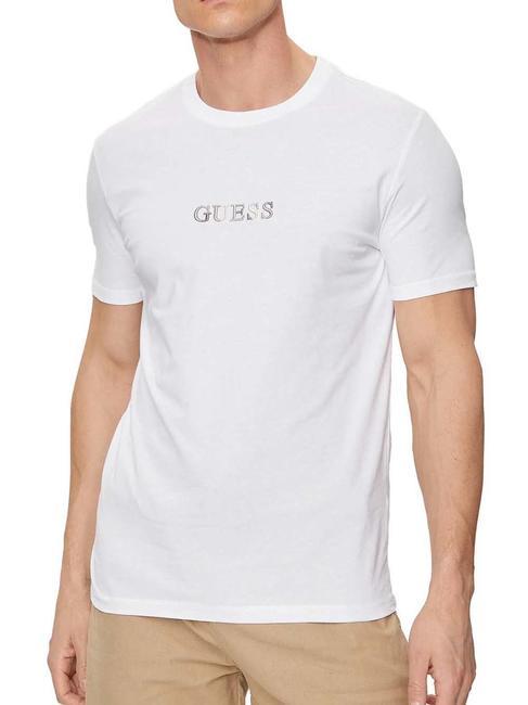 GUESS SS CN Camiseta de algodón purwhite - camiseta