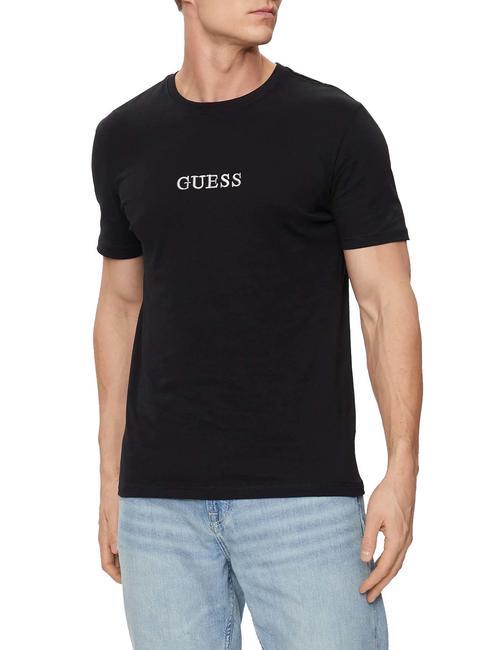 GUESS SS CN Camiseta de algodón jetbla - camiseta