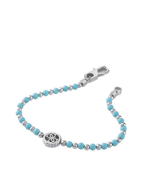 GUESS LOG-IN Pulsera acero/turquesa - Pulseras de hombre