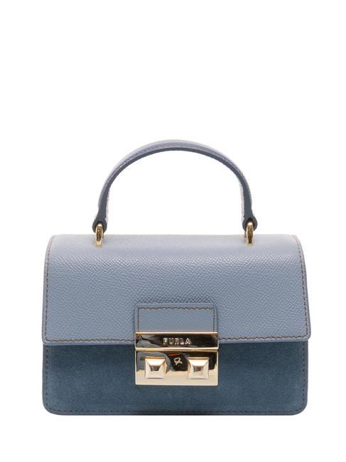 FURLA BELLA Mini bolso de mano, con bandolera avio claro g+jeans+azul denim - Bolsos Mujer