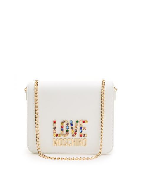 LOVE MOSCHINO JEWELS Bolso bandolera pequeño blanco - Bolsos Mujer