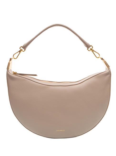 COCCINELLE ANAIS Bolso hobo de piel granulada rosa polvo - Bolsos Mujer