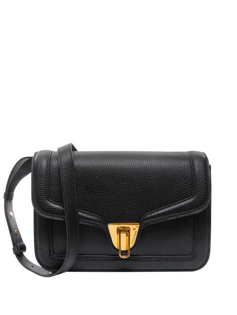 COCCINELLE NEW MARVIN TWIST  Bolso bandolera, en piel. negro - Bolsos Mujer