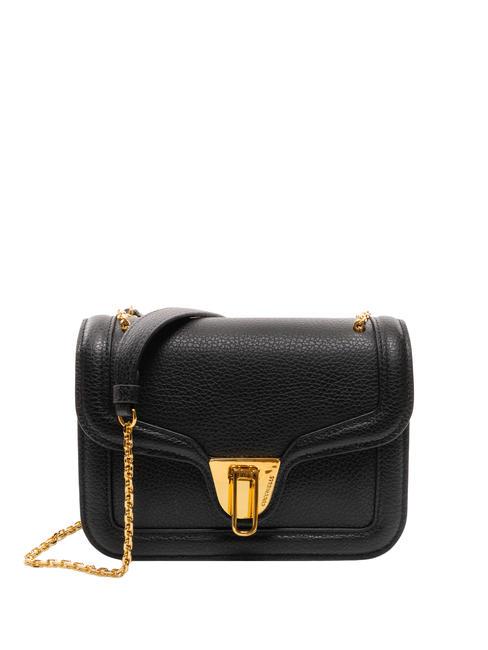 COCCINELLE NEW MARVIN TWIST Bolso micro bandolera, en piel. negro - Bolsos Mujer