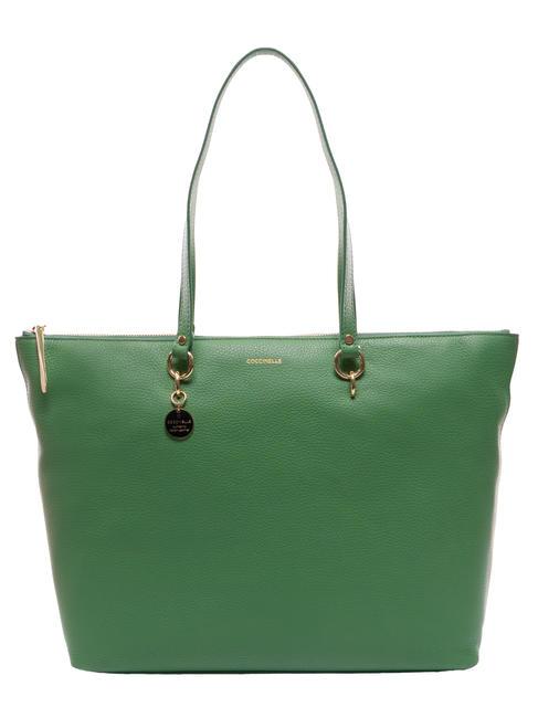 COCCINELLE ALPHA  Bolso shopping de piel menta - Bolsos Mujer