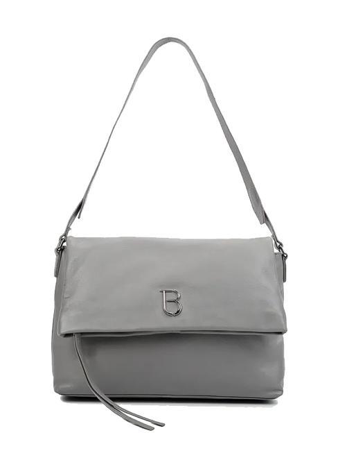 TOSCA BLU MARZAPANE Bolso bandolera grande de piel humo gris - Bolsos Mujer