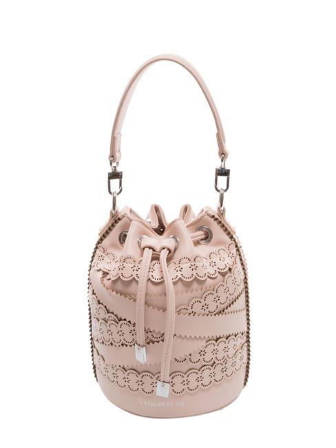 L'ATELIER DU SAC SERENDIPITY Bolso tipo bombonera con bandolera polvo - Bolsos Mujer