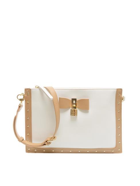 L'ATELIER DU SAC LA LA LAND Bolso de mano de hombro plano blanco/bronceado - Bolsos Mujer