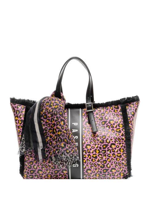 PASH BAG SPICY Bolso shopper con bufanda Huella animal - Bolsos Mujer