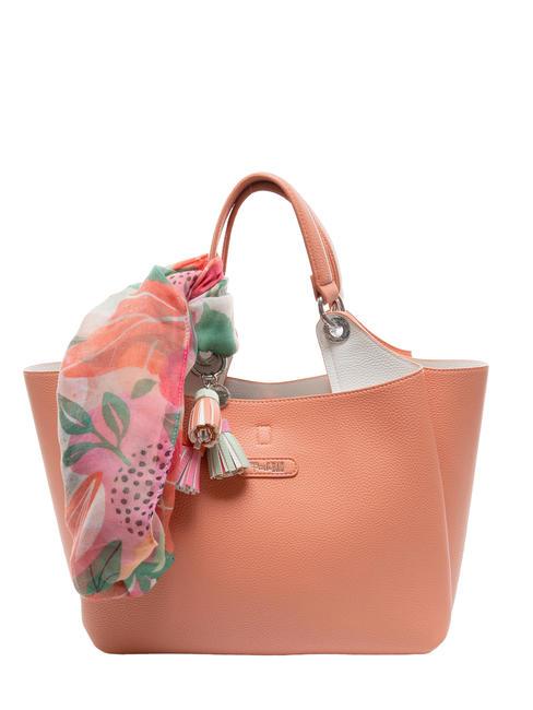 PASH BAG LIKE IT! Bolso tote con bufanda durazno - Bolsos Mujer