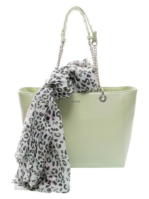 PASH BAG BLUSH Bolso shopper con bufanda verde - Bolsos Mujer