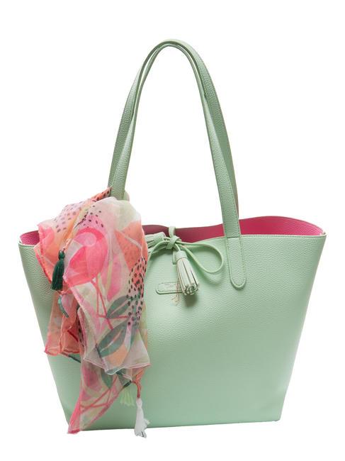 PASH BAG LIKE IT! Bolso shopper con bufanda verde - Bolsos Mujer