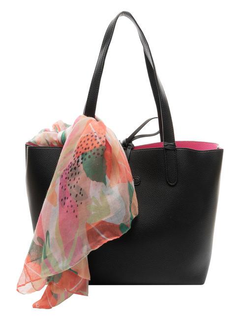 PASH BAG LIKE IT! Bolso shopper con bufanda negro - Bolsos Mujer