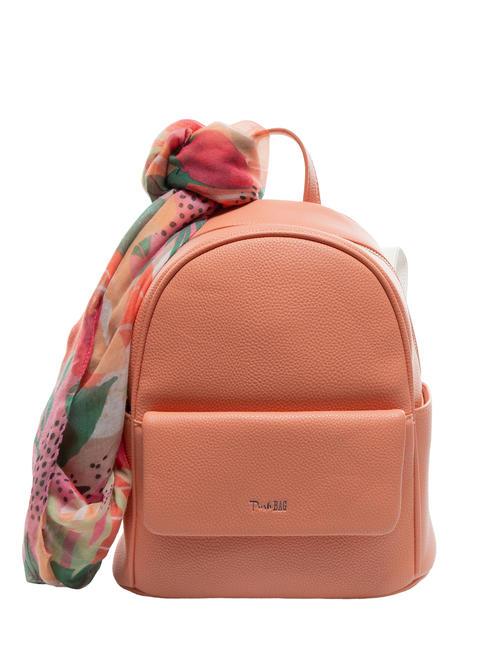 PASH BAG LIKE IT! Mochila con bolsillo y bufanda durazno - Bolsos Mujer