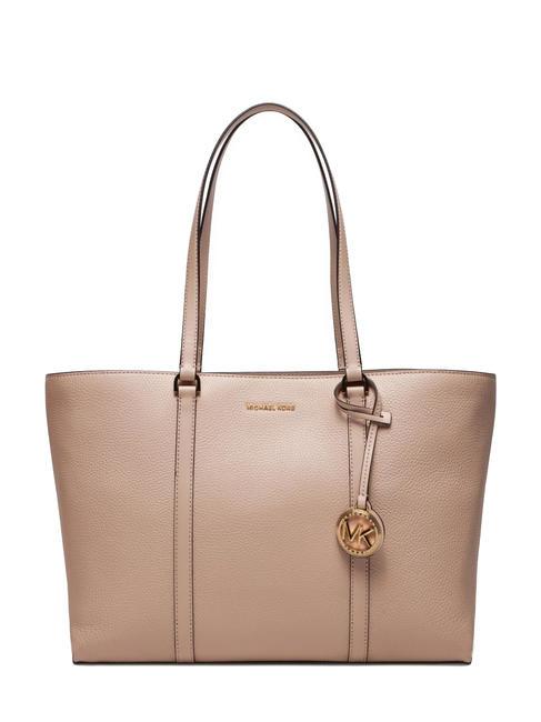 MICHAEL KORS TEMPLE Bolso shopper de piel al hombro Rosa suave - Bolsos Mujer