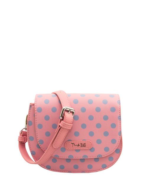 PASH BAG LADY Bolso Saddle con lunares al hombro rosa/lila - Bolsos Mujer