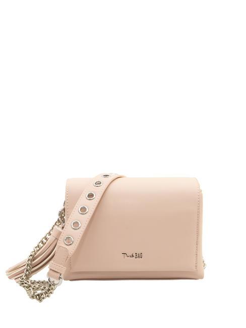 PASH BAG BLUSH Mini bolso bandolera con solapa rosa - Bolsos Mujer