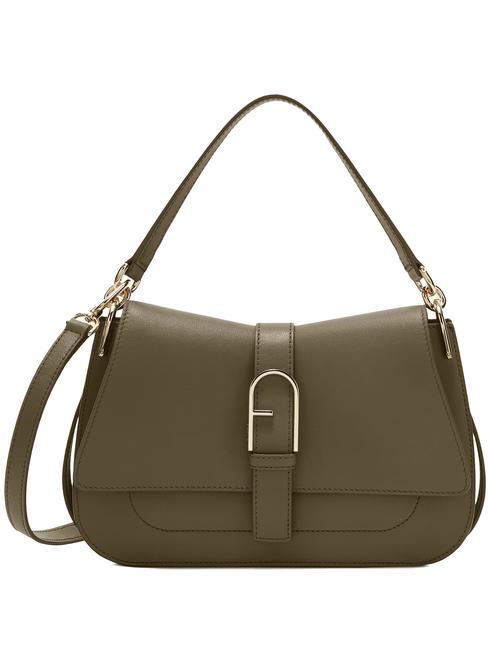 FURLA FLOW M bolso de mano m de piel sabio - Bolsos Mujer