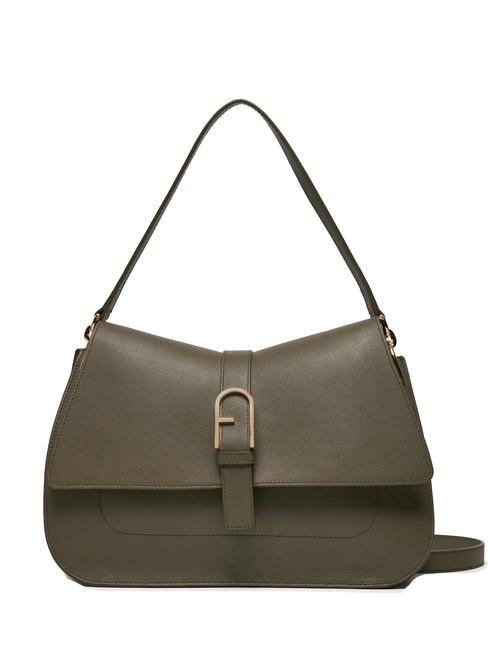 FURLA FLOW bolso de mano l de piel sabio - Bolsos Mujer