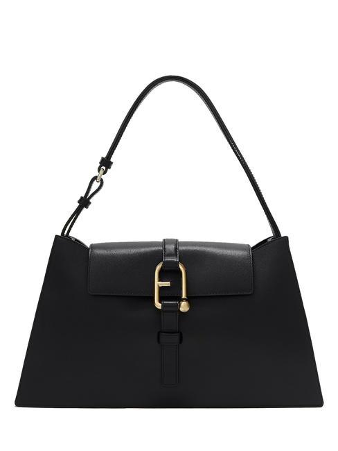 FURLA NUVOLA Large Bolso bandolera, en piel. negro - Bolsos Mujer