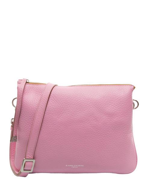 GIANNI CHIARINI MIA Bolso de piel martillada con bandolera rosa-naturaleza - Bolsos Mujer