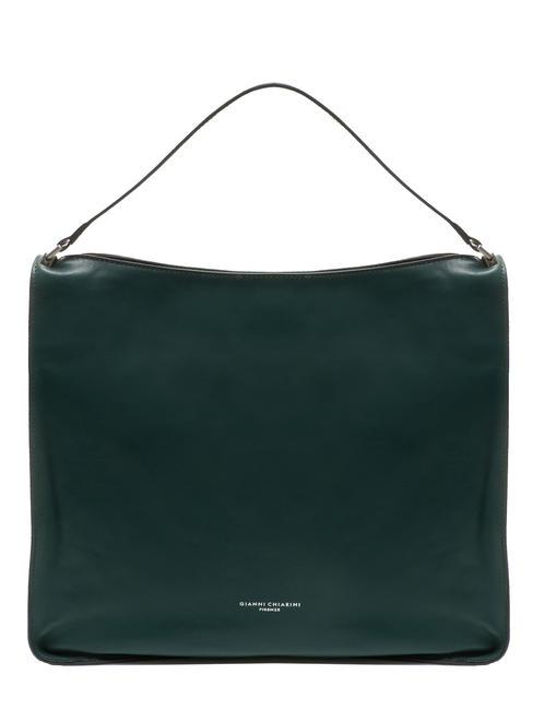 GIANNI CHIARINI RENE  Bolso bandolera, en piel. de color verde oscuro - Bolsos Mujer