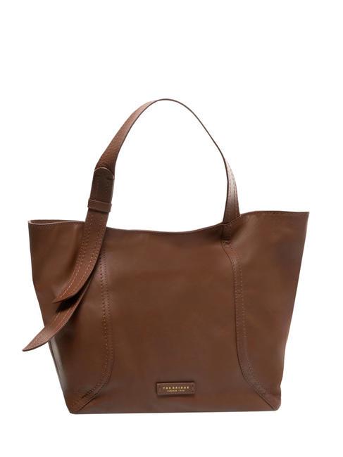 THE BRIDGE PIENZA Bolso shopping de piel BROWN - Bolsos Mujer