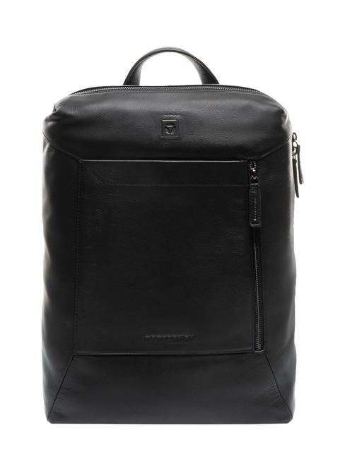 MOMO DESIGN CALF Mochila de cuero para portátil de 15,6" negro - Mochilas para portátil