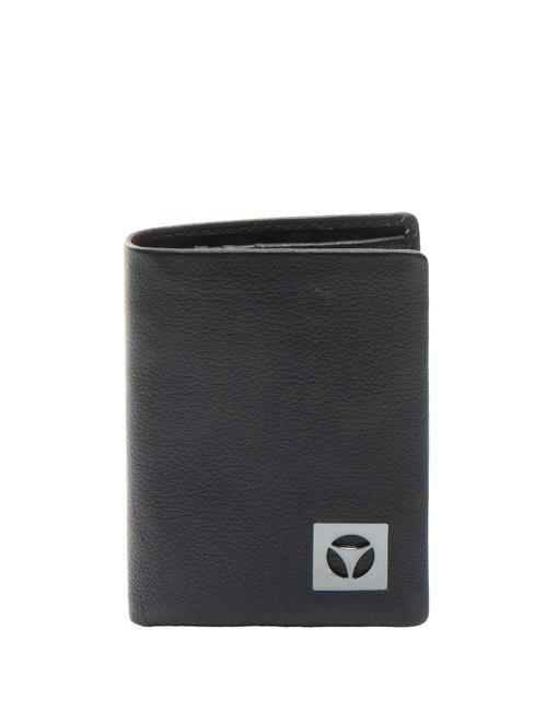 MOMO DESIGN CALF Cartera vertical de piel granulada negro - Carteras Hombre