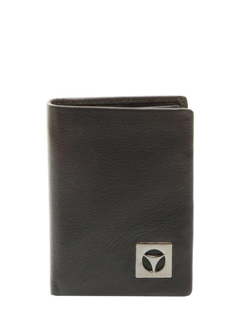 MOMO DESIGN CALF Cartera vertical de piel granulada pelo oscuro - Carteras Hombre