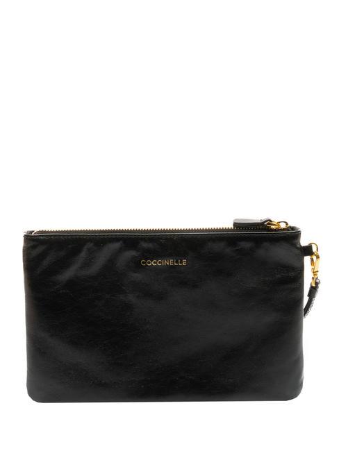 COCCINELLE NEW BEST ROCK  Bolso de mano de piel con bandolera negro - Bolsos Mujer