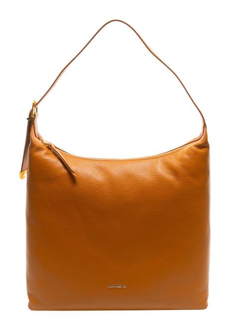 COCCINELLE GLEEN Bolso hobo de piel granulada pimenton - Bolsos Mujer