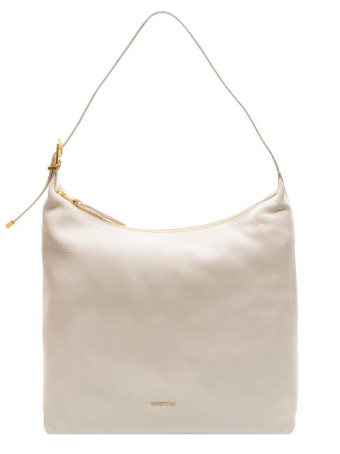 COCCINELLE GLEEN Bolso hobo de piel granulada leche de coco - Bolsos Mujer