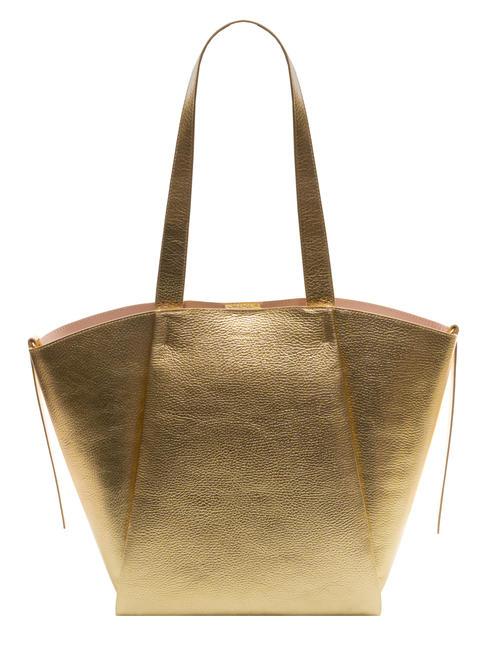 COCCINELLE BOHEME Bolso shopper de piel con bolsito dorado - Bolsos Mujer