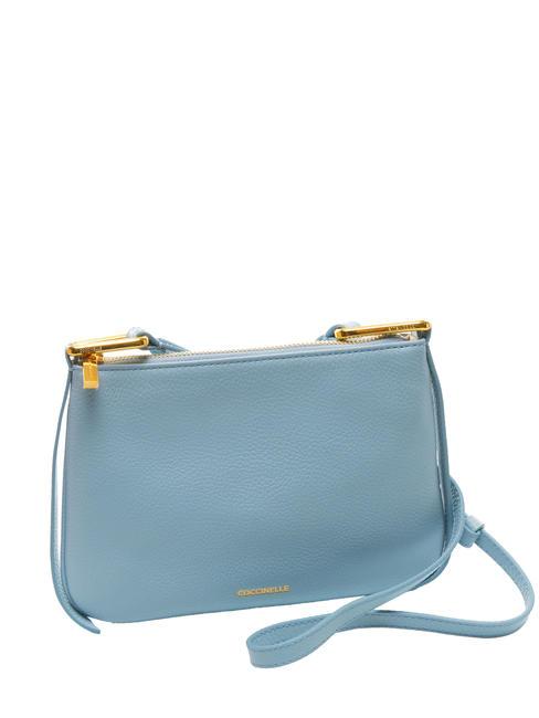 COCCINELLE MAGIE Bolso bandolera pequeño de piel acuarela azul - Bolsos Mujer