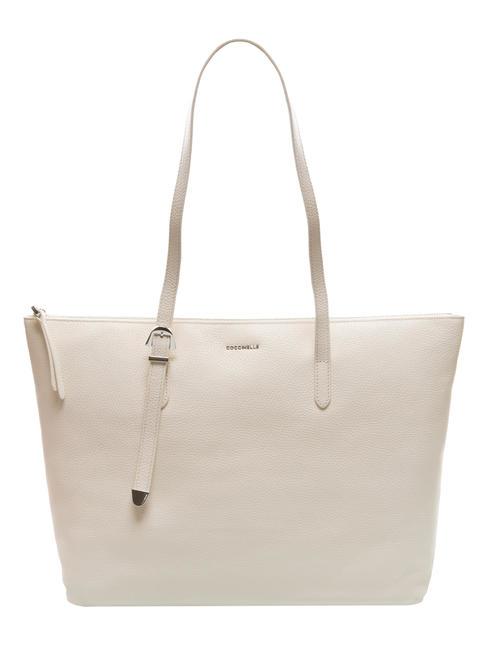 COCCINELLE GLEEN Bolso shopping de piel leche de coco - Bolsos Mujer