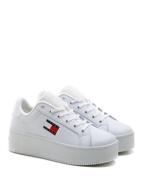 TOMMY HILFIGER TOMMY JEANS FLATFORM ESS  Zapatillas altas blanco - Zapatos Mujer