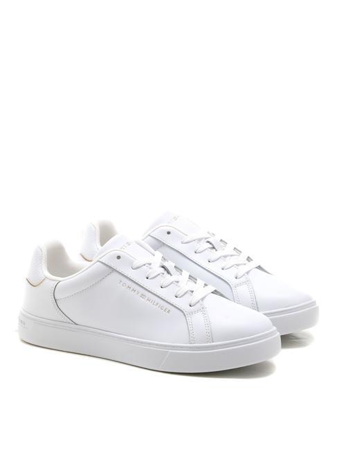 TOMMY HILFIGER ESSENTIAL COURT  Zapatillas de piel blanco - Zapatos Mujer