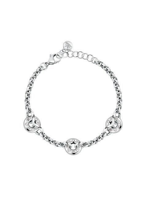 MORELLATO BAGLIORI Pulsera con 3 charms y circonitas SILVER - Pulseras