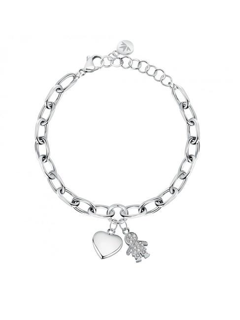 MORELLATO TALISMANI Pulsera con dije de corazón de niña SILVER - Pulseras