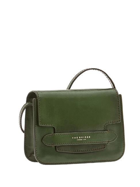 THE BRIDGE LUCREZIA Mini bolso de hombro inglés verde abb. oro - Bolsos Mujer