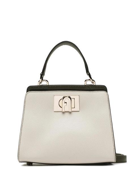 FURLA 1927 Bolso mini de piel perla y+salvia+negra c - Bolsos Mujer