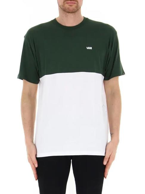 VANS COLORBLOCK Camiseta de algodón de manga corta blanco/vista montaña - camiseta