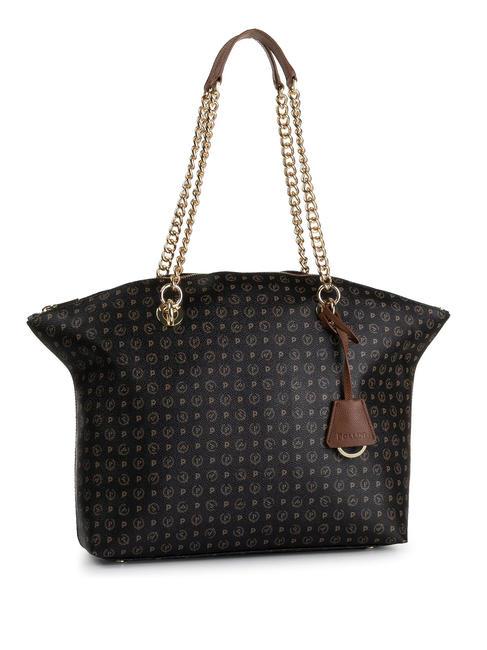 POLLINI Tapiro Bolso de hombro negro marrón - Bolsos Mujer